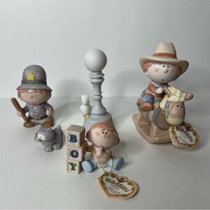 Lot of 4 Fabrizio‎ George Good Bumpkins Ceramic Figurines, Good Condition